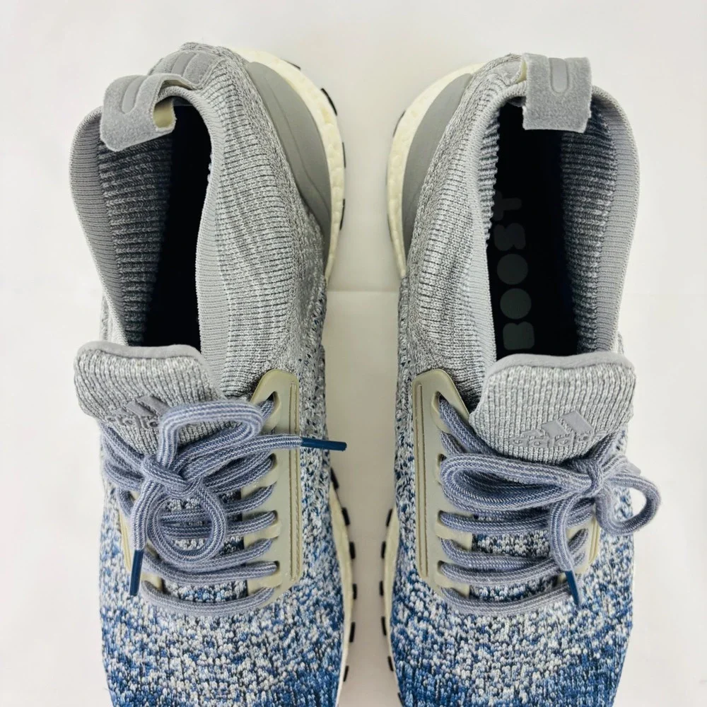 Adidas UltraBoost All Terrain Mens Grey Blue Knit Running Shoes S82035 Size 12